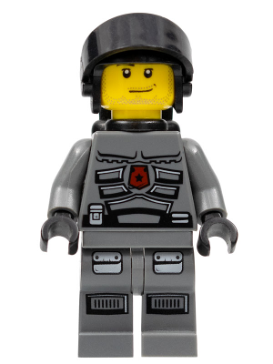 Lego, Minifigure, Space Police III, Space Police Officer 5 with air tanks, SP099