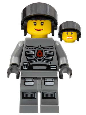 Lego, Minifigure, Space Police III, Space Police Officer 9 Female, SP107