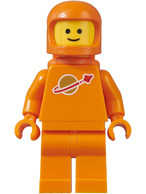 Lego, Minifigure, Classic Space, Classic Space - Orange with Air Tanks and Updated Helmet, SP130