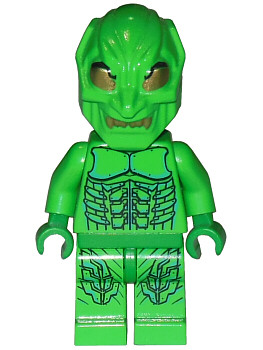 Lego, Minifigure, Spider-man, Spider-man 1, Green Goblin 2, Gold Eyes, (Moderate Play) SPD006