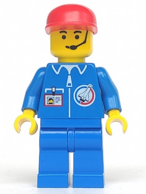 Lego, Minifigure, Town, Classic Town, Launch Command, Crew, Red Cap, splc004