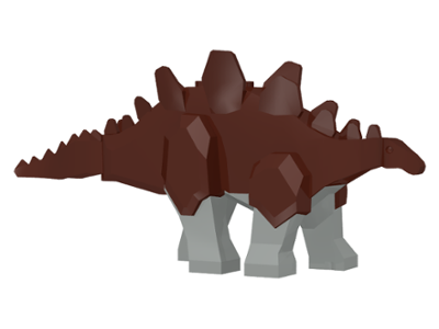 Lego, Minifigure, Dinosaur, Dinosaur Stegosaurus with Light Gray Legs, stego01