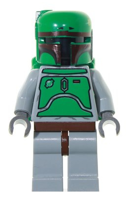 Lego, Minifigure, Star Wars, Boba Fett - Classic Grays, sw0002