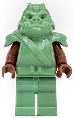 Lego, Minifigure, Star Wars, Gamorrean Guard - Sand Green, Reddish Brown Arms, SW0087