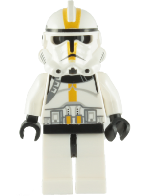 Lego, Minifigure, Star Wars, Episode 3, Clone Trooper, 327th Star Corps, Phase 2, Black Head, SW0128a