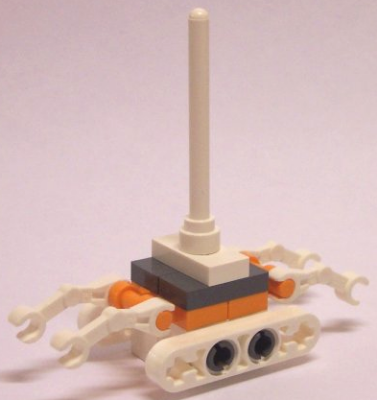 Lego, Minifigure, Star Wars, Episode 4/5/6, Treadwell Droid - White and Orange Body, SW0146