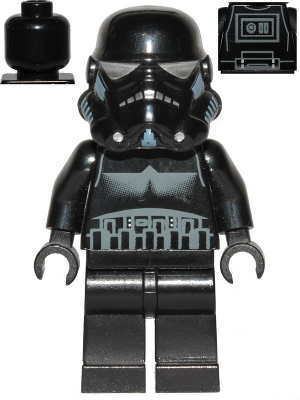 Lego, Minifigure, Star Wars, Legends, Imperial Shadow Trooper, Long Line on Back, SW0166a