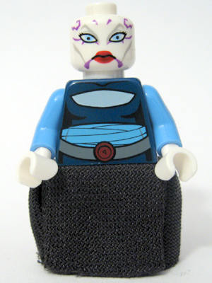Lego, Minifigure, Star Wars, Asajj Ventress - Dark Blue Torso, SW0195