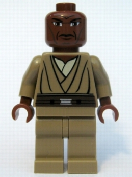 Lego, Minifigure, Star Wars, The Clone Wars, Mace Windu - Large Eyes, SW0220