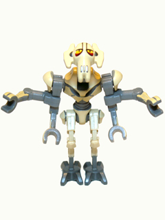 Lego, Minifigure, Star Wars, Episode, The Clone Wars, General Grievous - Bent Legs, Tan Armor SW0254