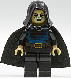 Lego, Minifigure, Star Wars, Barriss Offee - Black Cape, Hood and Legs, SW0269