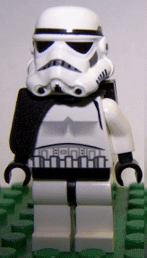 Lego, Minifigure, Star Wars,  Star Wars Episode 4/5/6, Sandtrooper - Black Pauldron (Solid), Survival Backpack, No Dirt Stains, Helmet with Dotted Mouth Pattern and Solid Black Head, SW0271