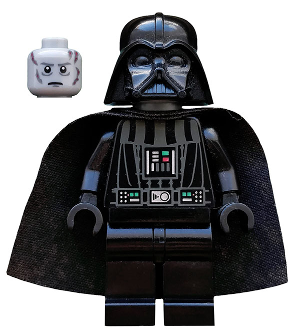 Lego, Minifigure, Star Wars, Star Wars Episode 4/5/6, Darth Vader, white pupils, SW0277