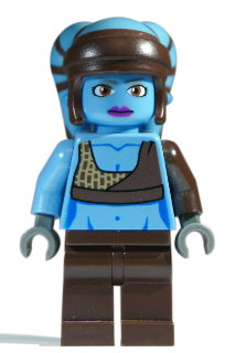 Lego, Minifigure. Star Wars, Aayla Secura - Large Eyes, sw0284