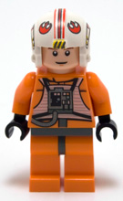 Lego, Minifigure, Star Wars, Luke Skywalker - Pilot Suit, Detailed Torso and Helmet, SW0295