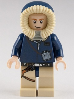 Lego, Minifigure, Star Wars, Star Wars Episode 4/5/6, Han Solo, Tan Legs with Holster Pattern, Parka Hood with Tan Fur, sw0343