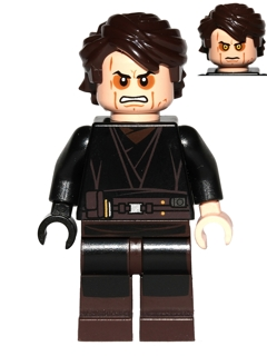 Lego, Minifigure, Star Wars, Episode 3, Anakin Skywalker, Sith Face, SW0361
