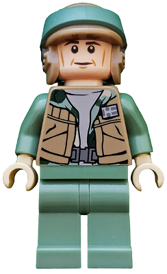 Lego, Minifigure, Star Wars, Endor Rebel Commando - Dark Tan Vest SW0367