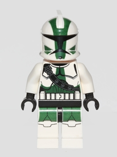 Lego, Minifigure, Star Wars, Clone Trooper Commander Gree, 41st Elite Corps (Phase 1) - Large Eyes, SW0380