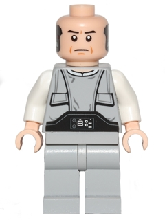 Lego, Minifigure, Star Wars, Lobot, Light Nougat, Black Eyebrows, SW0400