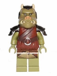 Lego, Minifigure, Star Wars, Gamorrean Guard (Olive Green, Detailed) SW0405