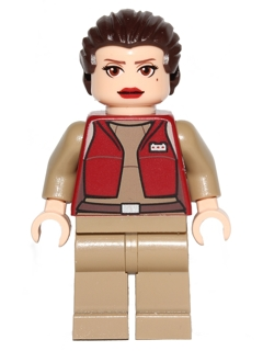 Lego, Minifigure, Star Wars, Padmé Amidala - Senator, Large Eyes, Red Lips, sw0411