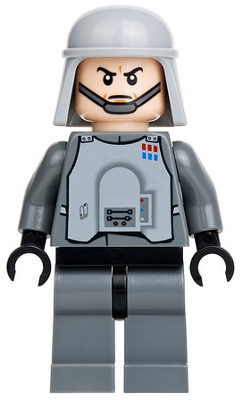 Lego, Star Wars, Minifigure, Imperial Officer with Battle Armor, Captain, Commandant, Commander, Chin Strap, SW0426