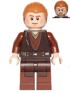 Lego, Minifigure, Star Wars, Anakin Skywalker (Padawan, Combed Hair), sw0488