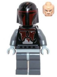 Lego, Minifigure, Star Wars, Mandalorian Super Commando, Head with High Brow Pattern, SW0495