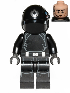 Lego, Minifigure, Star Wars, Imperial Gunner (Closed Mouth, Silver Imperial Logo) SW0529