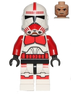 Lego, Minifigure, Star Wars, Clone Shock Trooper, Coruscant Guard (Phase 2) - Large Eyes, SW0531