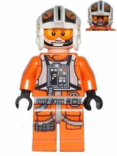 Lego, Minifigure, Star Wars, Rebel Pilot X-wing (Theron Nett), SW0544