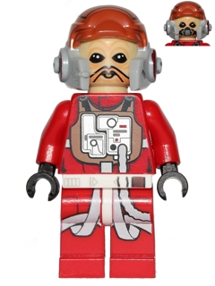 Lego, Minifigure, Star Wars, Star Wars Episode 4/5/6, Ten Numb, Red Jumpsuit, SW0556