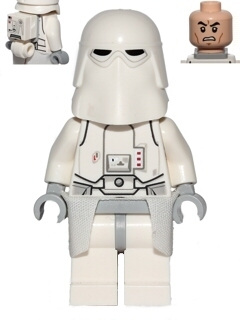 Lego, Minifigure, Star Wars, Snowtrooper, Light Bluish Gray Hips, Light Bluish Gray Hands, White Kama, sw0568