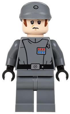 Lego, Minifigure, Star Wars, Imperial Officer (Captain / Commandant / Commander), sw0582