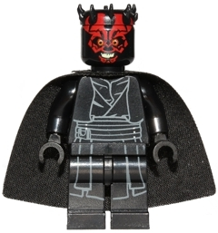 Lego, Minifigure, Star Wars, Darth Maul - Horns and Cape, Printed Legs, SW0650