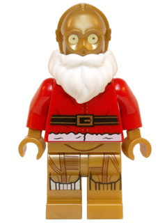 Lego, Minifigure, Advent Calendar 2015, Star Wars (Day 24), Santa C-3PO, (SW0680), 75097-25