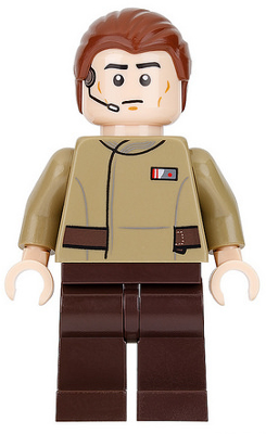 Lego, Minifigure, Star Wars, Resistance Officer - Headset, SW0699
