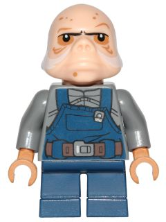 Lego, Minifigure, Star Wars, Star Wars Episode 4/5/6, Ugnaught (Dark Blue Overalls), SW0710