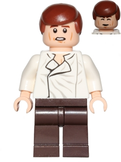 Lego, Minifigure, Star Wars, Star Wars Episode 4/5/6, Han Solo, Dark Brown Legs, sw0714