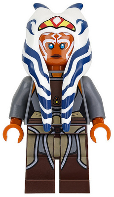 Lego, Minifigure, Star Wars, Rebels, Ahsoka Tano (Adult), Tunic with Armor and Belt, SW0759