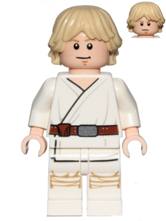 Lego, Minifigure, Star Wars, Star Wars Episode 4/5/6, Luke Skywalker, Tatooine, White Legs, Stern / Smile Face Print, SW0778