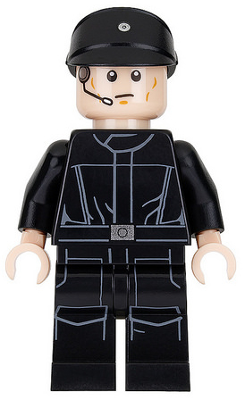 Lego, Minifigure, Star Wars, Star Wars Episode 4/5/6, Imperial Shuttle Pilot - Light Nougat, sw0802