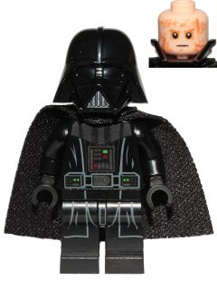Lego, Minifigure, Star Wars, Episode 3, Darth Vader (Light Nougat Head, Plain Arms), SW0834