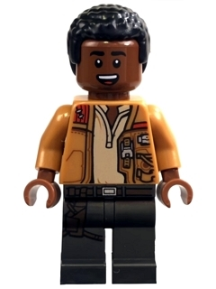 Lego, Minifigure, Star Wars, Episode 8, Finn - Worn Jacket, Sw0858