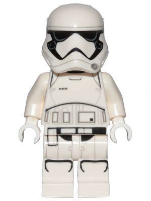 Lego, Minifigure, Star Wars, First Order Stormtrooper, Pointed Mouth Pattern, SW0905