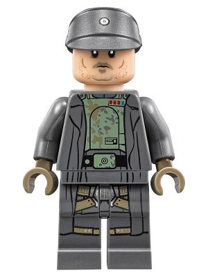 Lego, Minifigure, Star Wars, Tobias Beckett - Imperial Mudtrooper Disguise, Imperial Officer Cap, sw0919