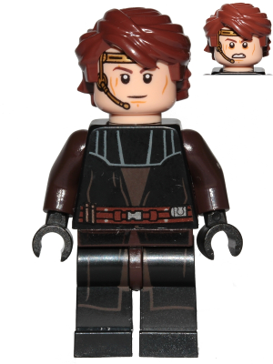 Lego, Minifigure, Star Wars, Anakin Skywalker (Black Legs, Headset) SW0939