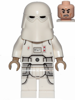 Lego, Minifigure, Star Wars, Snowtrooper, Printed Legs, Dark Tan Hands SW1009