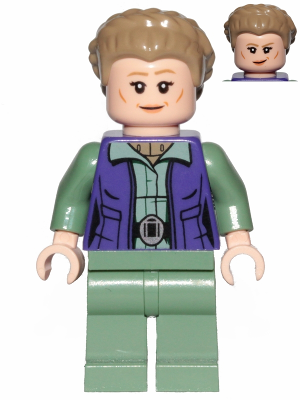 Lego, Minifigure, Star Wars,  General Leia (Dark Tan Turtleneck, Detailed Vest) SW1011